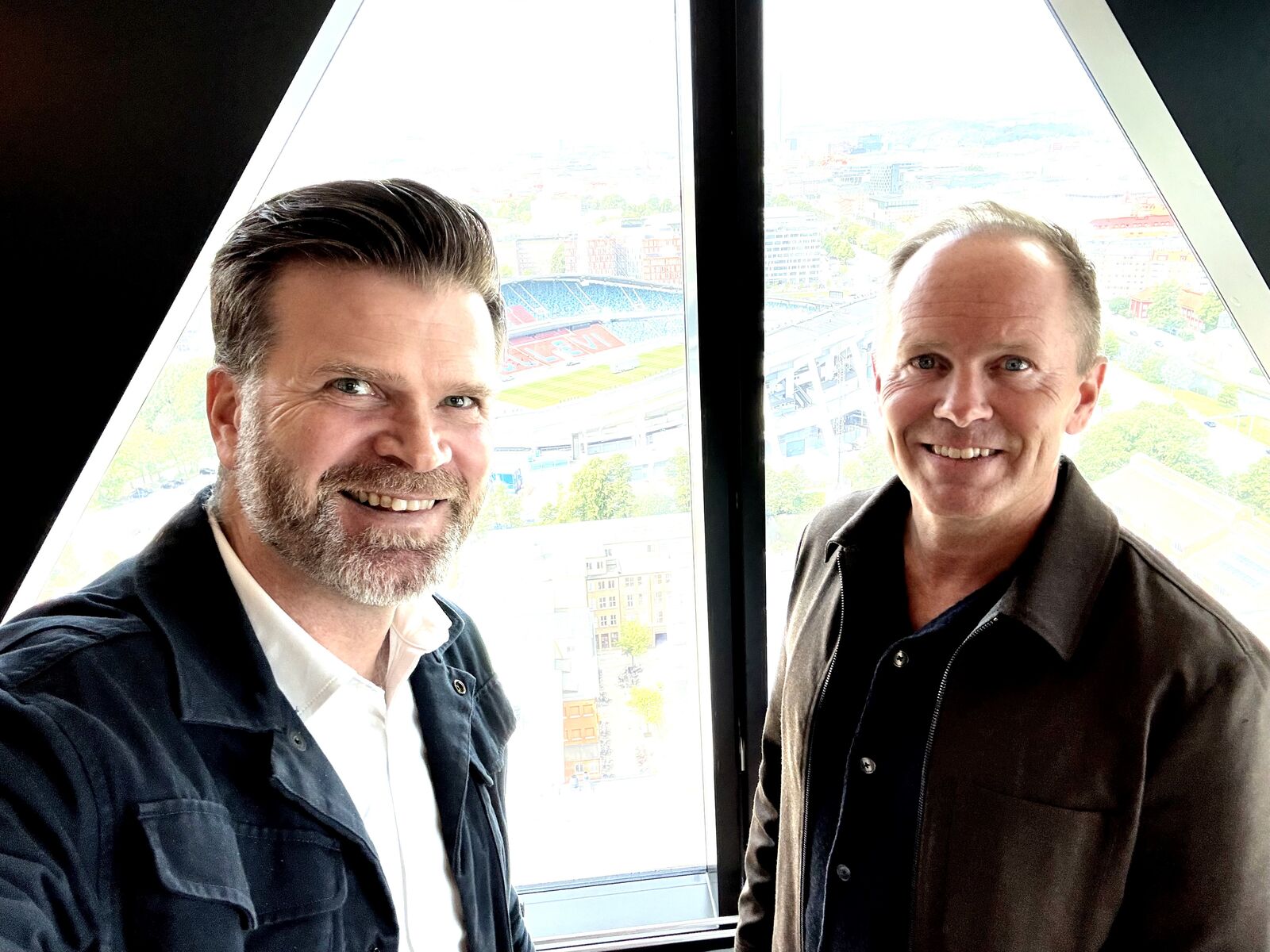 Utsikten över Göteborg från våning 24 under en tidigare Bootcamp